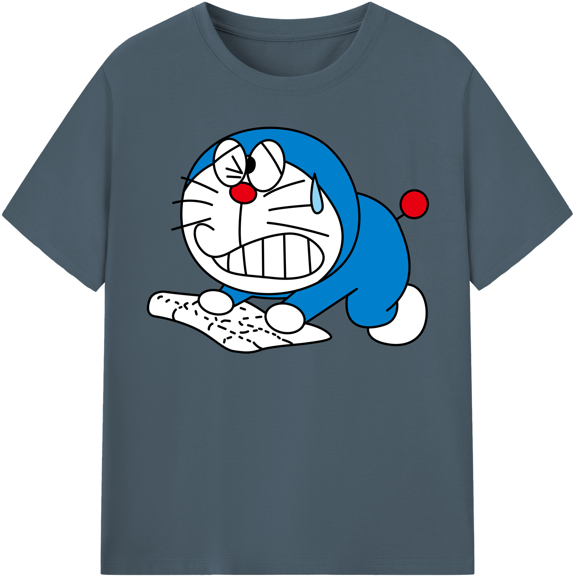 （画像用） ドラえもん Doraemon 綿100％半袖Tシャツ（フロントプリント）